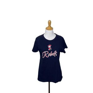 GFs Co.ed Ole Miss University Of Mississippi Rebels Navy Tee Tshirt XL Ladies